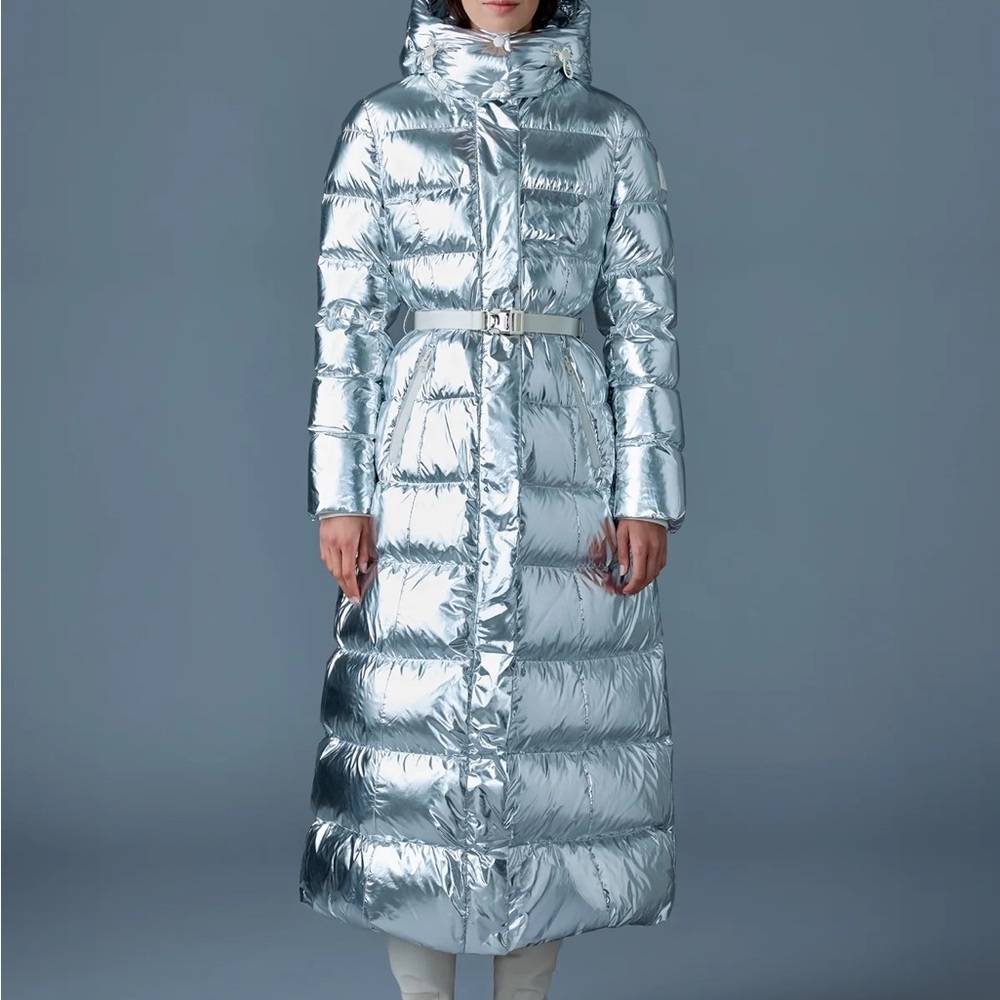 Mackage Metallic Silver Women's Puffer Coat